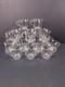 SET OF 19 Imperial Candlewick Family Punch Bowl Cups Crystal Glass