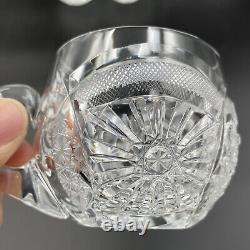 Set Of 12 Antique European Cut Glass Punch Cups