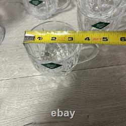 Shannon 24% Lead Crystal Diamond Cut Punch Bowl, Cups & Ladle 9pc Total Godinger