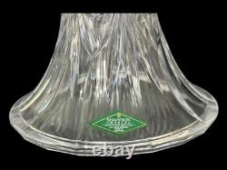 Shannon by Godinger Lead Crystal 10 Centerpiece Cake Plate Punch Bowl Set NIB