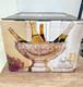 Silver-Plated Beverage Cooler Punch Bowl Grape Motif 4-Piece Set New In Box
