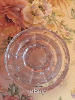Small Crystal Punch Bowl and Base Vintage