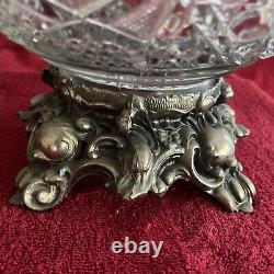 Smith Daisy and Button Clear Punch Bowl 2 Pieces It's Heavy And Beautiful