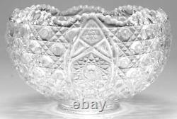 Smith Glass Daisy and Button Clear Punch Bowl 8711373