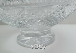 Stunning Designers Gallery Waterford Crystal Wedding Punch Bowl W Box and Papers