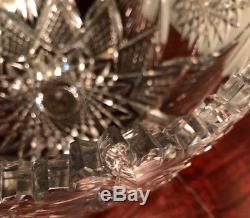 Stunning Dorflinger Essex One Piece Punch Bowl American Brilliant Cut Glass