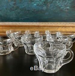 Stunning Large HEISEY 15 Punch Bowl, Stand, 10 Cups COLONIAL 300 Pattern EXC