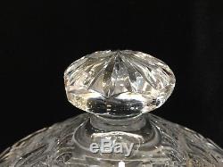 Stunning Vintage Cut Crystal Glass Punch Bowl with Lid & 15 Matching Cups