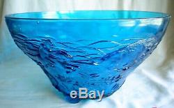 Summit Glass Reproduction of Fabled Cambridge Glass Buffalo Hunt Punch Bowl