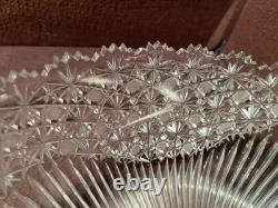 Superb ABP Cut Glass Punch Bowl with Russian Cut Motif EX. Condition