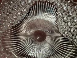 Superb ABP Cut Glass Punch Bowl with Russian Cut Motif EX. Condition