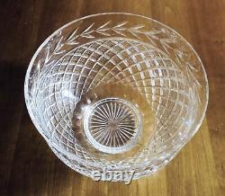 Superb Waterford Crystal GLANDORE 12 Punch Bowl Gothic Mark Ireland, FREE SHIP