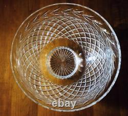 Superb Waterford Crystal GLANDORE 12 Punch Bowl Gothic Mark Ireland, FREE SHIP