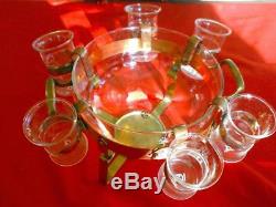Swedish Copper Glogg Punch Bowl & Glasses For Hot Drinks From Sweden Nils Johan