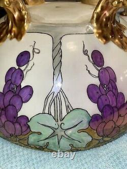 T&V Limoges Punch Bowl Set 1913 Art Nouveau