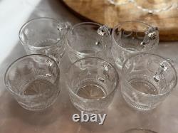 TIFFIN-FRANCISCAN Bullseye 19 Piece Punch Bowl Set Original Box 1957 Wrapping