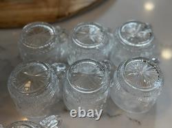 TIFFIN-FRANCISCAN Bullseye 19 Piece Punch Bowl Set Original Box 1957 Wrapping