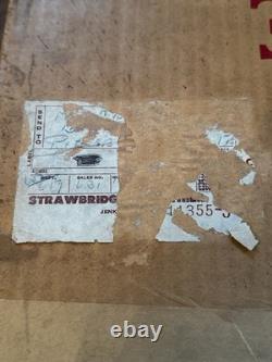 TIFFIN-FRANCISCAN Bullseye 19 Piece Punch Bowl Set Original Box 1957 Wrapping