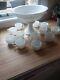 Thatcher McKee Concord Milk Glass 1951 Punch Bowl Set 14 Pieces wedding shower