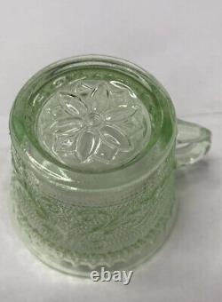 Tiara Exclusive Light Green 12 Punch Glasses New In Packaging