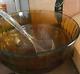 Tiara Glassware Amber Glass Punch Bowl Set Bowl, Ladle & 12 Cups
