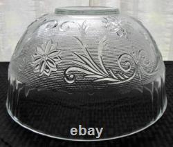 Tiara Indiana Glass Clear Sandwich Punch Bowl, Ladle, Cups, Hooks 26 piece Set