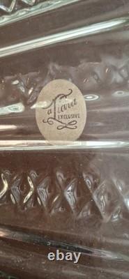 Tiara Punch Bowl Set with Serving Tray & 12 Cups Vintage Pressed Glass