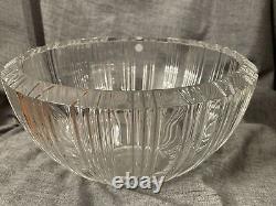 Tiffany & Co. 11 XL Atlas Crystal Roman Numeral Punch Serving Bowl EUC