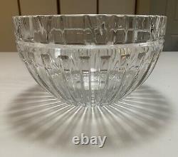 Tiffany & Co Crystal Atlas Punch Bowl 10 Diameter with Roman Numerals I Thru XII