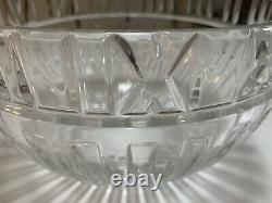 Tiffany & Co Crystal Atlas Punch Bowl 10 Diameter with Roman Numerals I Thru XII