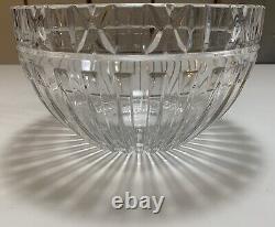 Tiffany & Co Crystal Atlas Punch Bowl 10 Diameter with Roman Numerals I Thru XII