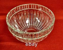 Tiffany & Co Crystal Atlas Punch Bowl 10 Diameter with Roman Numerals MINT