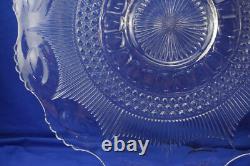 Tiffin Bullseye / US Glass Manhattan Torte Plate, Punch Bowl Underplate 22 (S33)