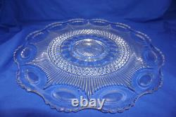 Tiffin Bullseye / US Glass Manhattan Torte Plate, Punch Bowl Underplate 22 (S33)