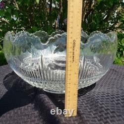 Tiffin-Franciscan Bullseye Punch Bowl Set with 24 Cups and Ladle