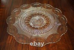 Tiffin-Franciscan Bullseye Vintage 14 Piece Punch Bowl Underplate 12 Cup Set