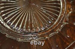 Tiffin-Franciscan Bullseye Vintage 14 Piece Punch Bowl Underplate 12 Cup Set