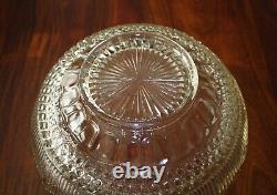 Tiffin-Franciscan Bullseye Vintage 14 Piece Punch Bowl Underplate 12 Cup Set