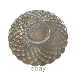 Tiffin Franciscan Williamsburg Clear Glass Punch Bowl with Monumental Underplate