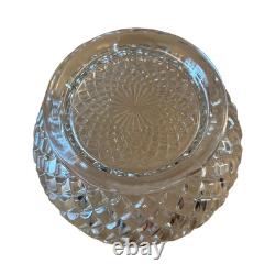 Tiffin Franciscan Williamsburg Clear Glass Punch Bowl with Monumental Underplate