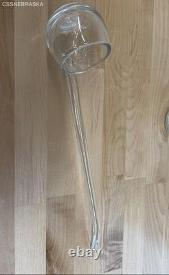 Toscany Clear Glass Vintage 10 Piece Hand Blown Romania Punch Bowl Set