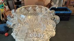 True Vintage Beautiful 15 Piece Punch Bowl Set