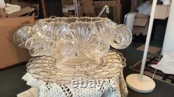 True Vintage Beautiful 15 Piece Punch Bowl Set