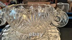True Vintage Beautiful 15 Piece Punch Bowl Set