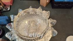 True Vintage Beautiful 15 Piece Punch Bowl Set