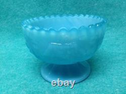U. S. Glass Company Child's Little Red Riding Hood Punch Bowl Blue