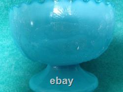 U. S. Glass Company Child's Little Red Riding Hood Punch Bowl Blue