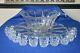 U S Glass Galloway Glass Punch Bowl Set #15086