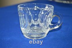 U S Glass Galloway Glass Punch Bowl Set #15086