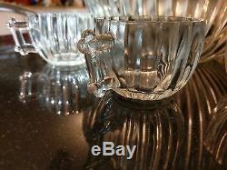 Uber Rare Antique 10 Cup Punch Bowl Set